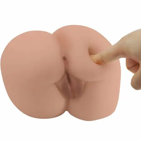 CRAZY BULL BM-009251Z Intimate Dual-Channel Anatomical Vibrating Model, Flesh Tone, Remote Controlled
