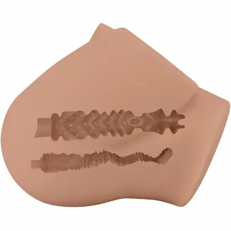 CRAZY BULL BM-009251Z Intimate Dual-Channel Anatomical Vibrating Model, Flesh Tone, Remote Controlled