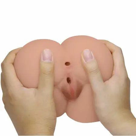CRAZY BULL BM-009251Z Intimate Dual-Channel Anatomical Vibrating Model, Flesh Tone, Remote Controlled