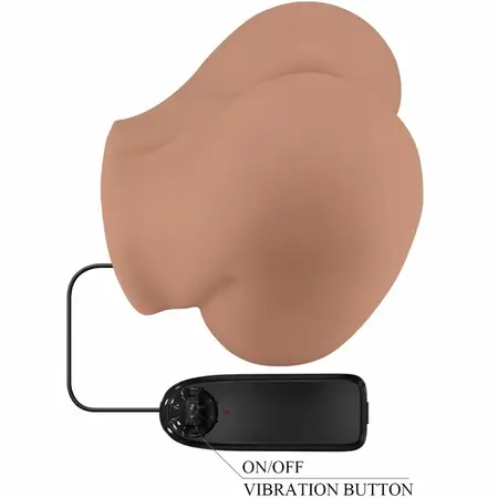 CRAZY BULL BM-009251Z Intimate Dual-Channel Anatomical Vibrating Model, Flesh Tone, Remote Controlled