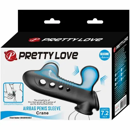 Pretty Love Crane Silikonski Produžni Navlaka sa Podesivim Vazdušnim Jastukom Crni