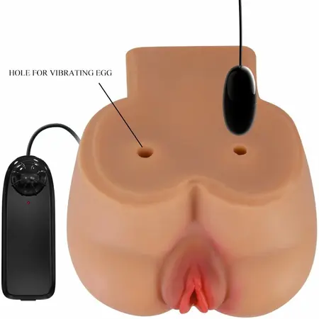 CRAZY BULL BM-009246Z-1 Intimate Dual-Entry Vibrating System Flesh Tone