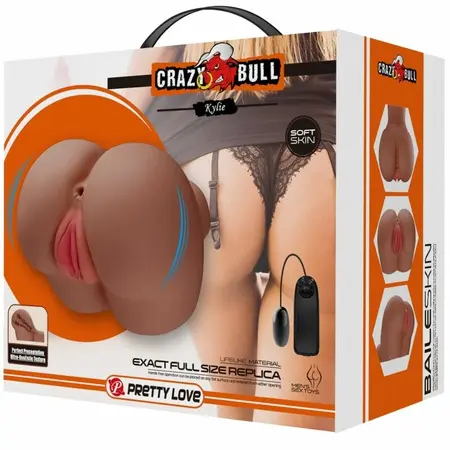 CRAZY BULL BM-009246Z-1 Intimate Dual-Entry Vibrating System Flesh Tone