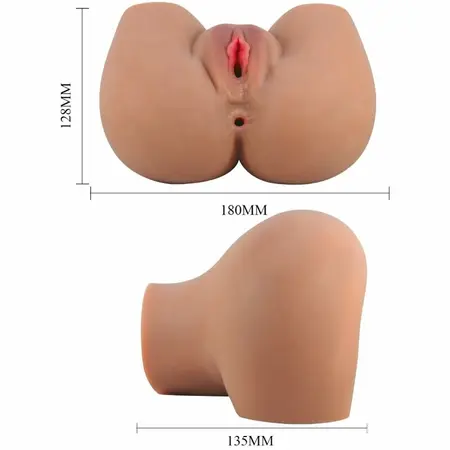 CRAZY BULL BM-009243Z-1 Intimate Dual-Entry Vibrating Device Flesh Tone