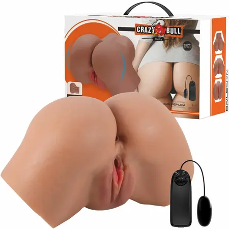 CRAZY BULL Hailey Intimate Dual-Entry Device Mulatto TPR Remote Vibrating