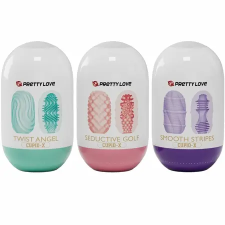Pretty Love Cupid X 18 Set Intimnih Navlaka - 3 Teksture, 3 Boje, TPR