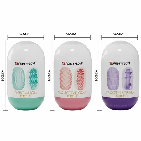 Pretty Love Cupid X 18 Set Intimnih Navlaka - 3 Teksture, 3 Boje, TPR