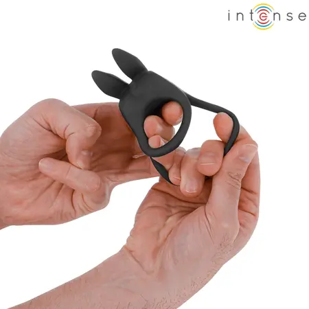 INTENSE SAM Dvostruki Vibrirajući Prsten Crni 10 Režima USB Punjiv