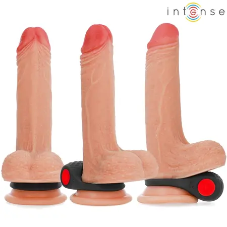 INTENSE Clover Black Vibrating Ring with Remote, 10 Modes, Rechargeable
