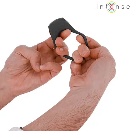 INTENSE Clover Black Vibrating Ring with Remote, 10 Modes, Rechargeable