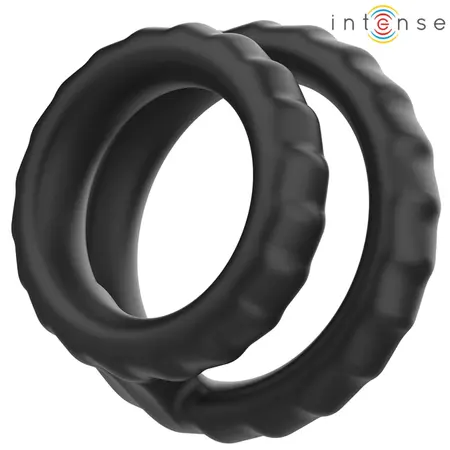 INTENSE Dewey Double Silicone Black Support Ring Model 2 - 5 cm
