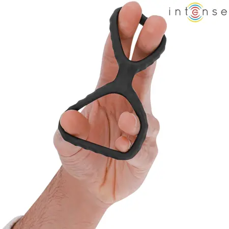 INTENSE Dewey Double Silicone Black Support Ring Model 2 - 5 cm