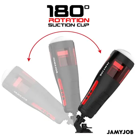 Jamyjob Cyclone Automatic Intimate Machine 10 Rotation & Thrust Modes Black-Red