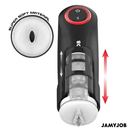 Jamyjob Gravity Automatska intimna mašina 5 modova USB Crno-Crvena