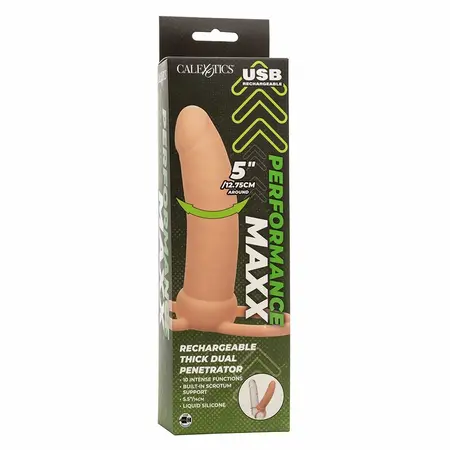 CalExotics Maxx Thick Dual Action intimna mašina 10 vibracija Flesh