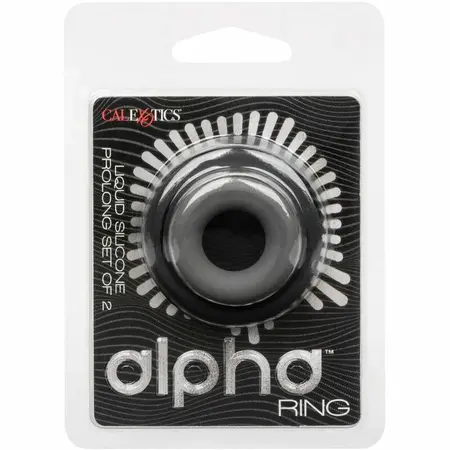 CalExotics Alpha Prolong Set od 2 Siva silikonska potporna prstena