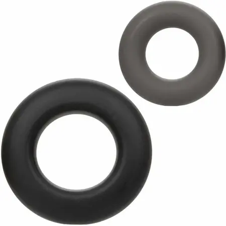 CalExotics Alpha Prolong Set od 2 Siva silikonska potporna prstena