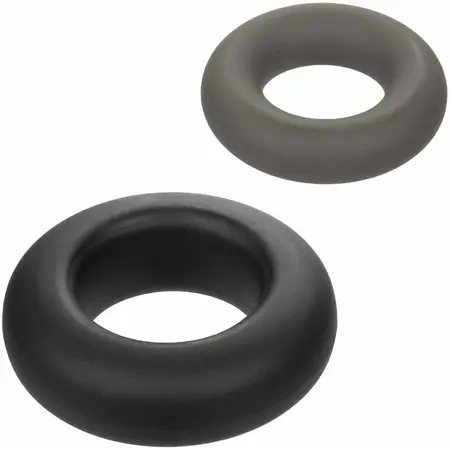 CalExotics Alpha Prolong Set od 2 Siva silikonska potporna prstena