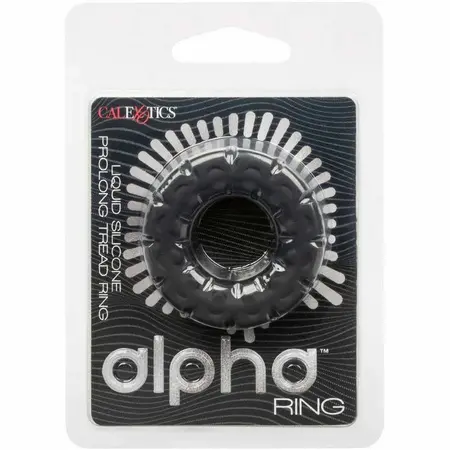 CalExotics Alpha Tečni silikonski Tread prsten Crni 2.5 cm Izdržljiv