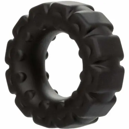 CalExotics Alpha Tečni silikonski Tread prsten Crni 2.5 cm Izdržljiv