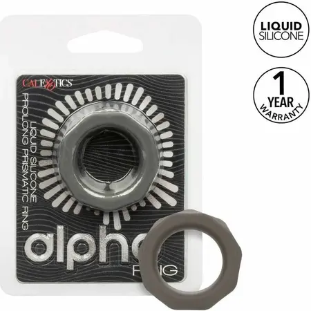CalExotics Alpha Prolong Silikonski prsten Sivi - Bešavni pojačivač udobnosti 2.5 cm