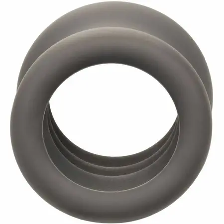 CalExotics Alpha Tečni silikonski crni anatomski potporni prsten 3.75 cm