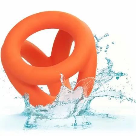 CalExotics Alpha Tri-Ring Intimni sistem Narandžasti Tečni silikon 3-prstena