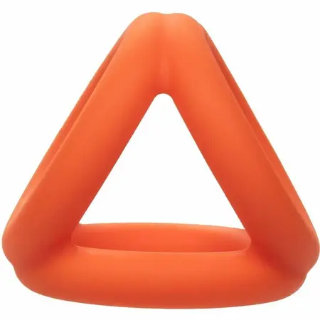CalExotics Alpha Tri-Ring Intimni sistem Narandžasti Tečni silikon 3-prstena