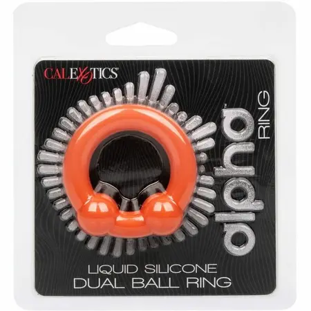 CalExotics Alpha Dual Support prsten Narandžasti - Fleksibilni tečni silikon, 3.75 cm