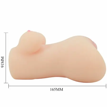 Crazy Bull Hannah Dual-Entry Intimate Machine with Textured Channels