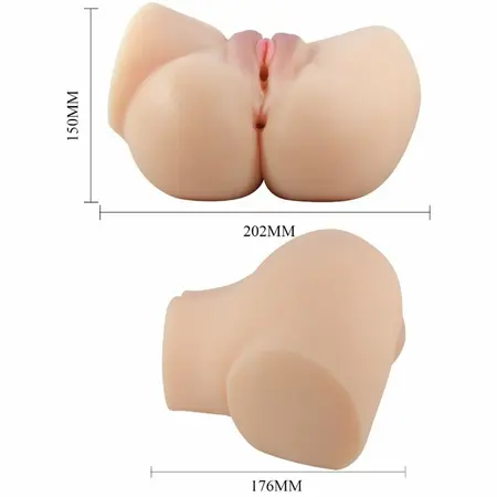 Crazy Bull Emilia Dual-Channel Vibrating Intimate Machine, Skin Tone