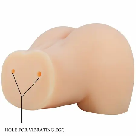 Crazy Bull Mila Dual-Entry Intimate System with Vibration, Beige