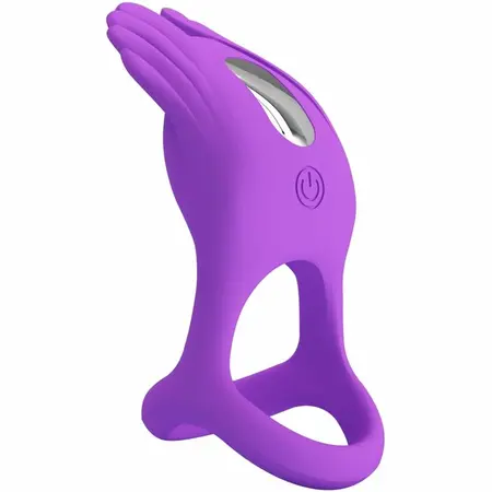 Pretty Love Silas Intimate Ring, 7 Vibration Modes, Rechargeable, Purple