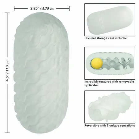 CalExotics Boundless Dual-Texture intimna mašina Siva 11.5cm