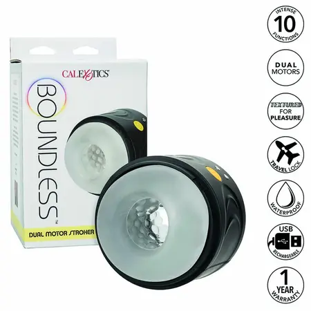 CalExotics Boundless Dual Motor Rechargeable Intimate Device, 10 Modes