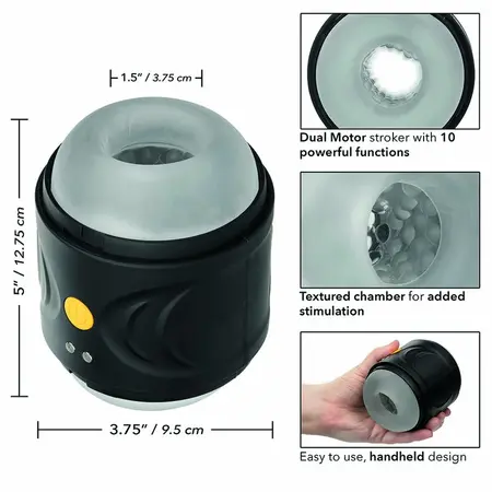 CalExotics Boundless Dual Motor Rechargeable Intimate Device, 10 Modes