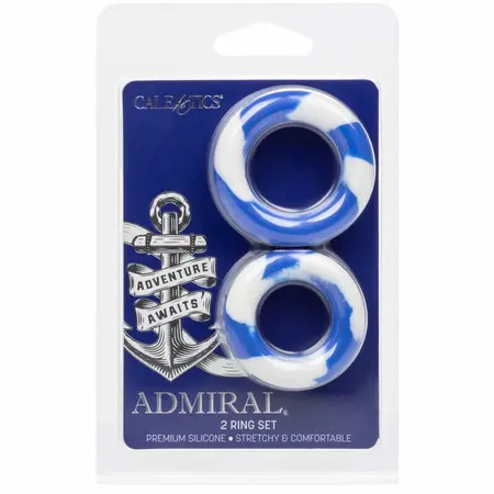 CalExotics Admiral Silikonski set prstenova 2-pack - Ergonomski sistem podrške