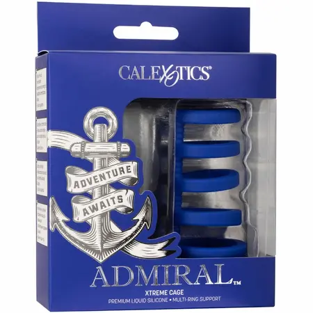 CalExotics Admiral Xtreme Cage Plavi - Silikonski sistem podrške 9x5cm