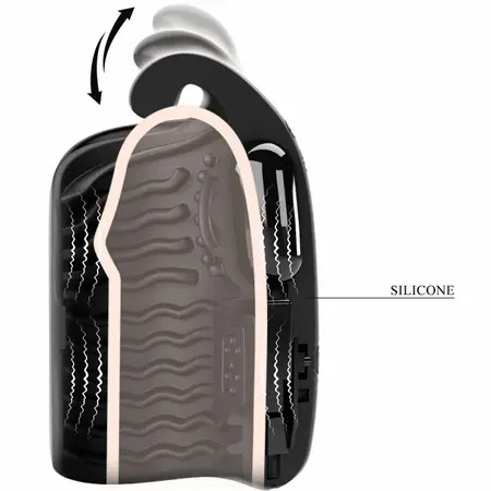 Pretty Love Black Intimate Glans Trainer Rechargeable Vibrating Model 0801S
