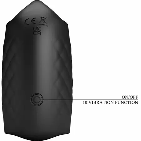 Pretty Love Black Intimate Glans Trainer Rechargeable Vibrating Model 0801S