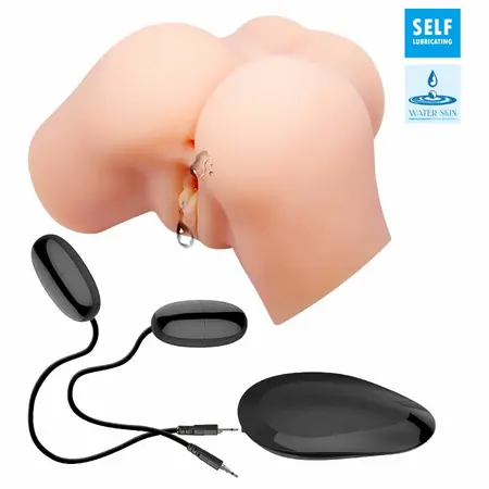 Crazy Bull Samantha Torso Model Vibrating Intimate Machine, Water Skin Material