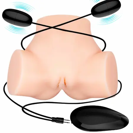Crazy Bull Samantha Torso Model Vibrating Intimate Machine, Water Skin Material