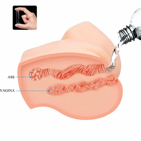 Crazy Bull Samantha Torso Model Vibrating Intimate Machine, Water Skin Material