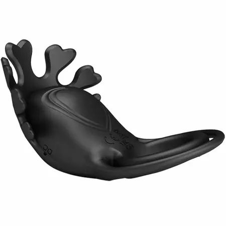 Pretty Love Ruben Rechargeable Silicone Ring 7 Modes Black