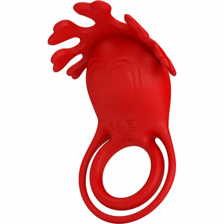 Pretty Love Ruben Silicone Ring 7-Mode Rechargeable Red 140x80mm