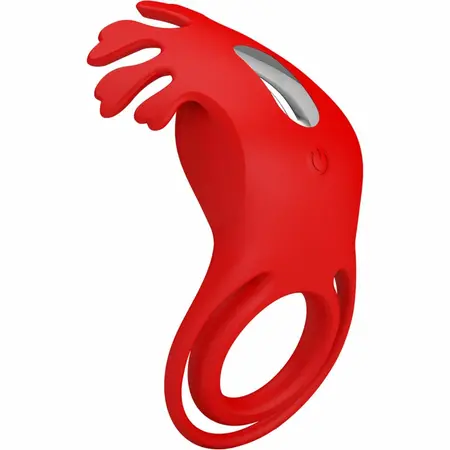 Pretty Love Ruben Silicone Ring 7-Mode Rechargeable Red 140x80mm