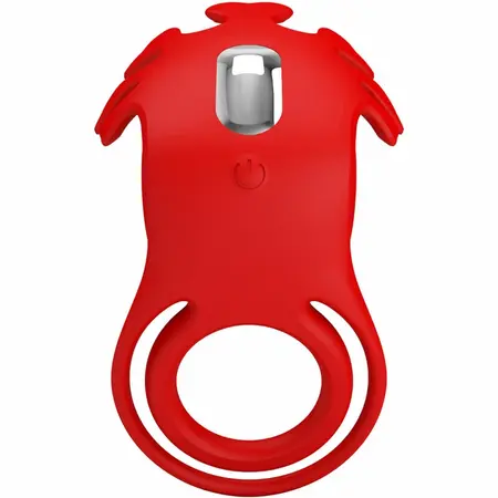 Pretty Love Ruben Silicone Ring 7-Mode Rechargeable Red 140x80mm