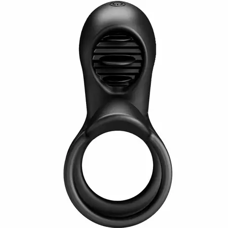 Pretty Love Jammy Black Intimate Silicone Ring System with 12 Modes