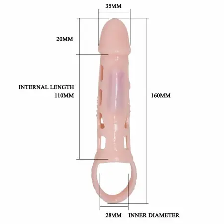 Pretty Love Harrison Extension Sleeve with Vibration & Adjustable Strap 13.5 cm