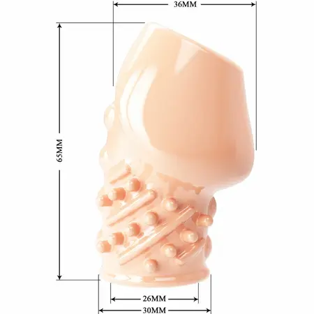 Pretty Love Matias Comfort Extension Sleeve, TPR, Natural, 9 cm